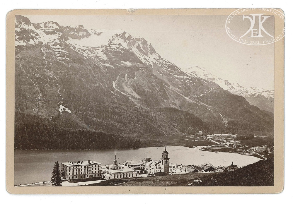 Photochromie Vintage St. Moritz-Bad, Suisse (1894) - Tirage Original 18x22.5 Cm, Collection